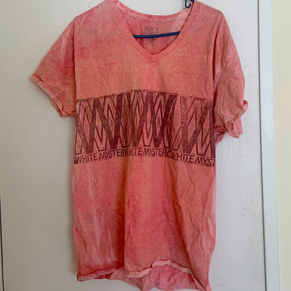 White Mystery Tye Dye Band Shirt